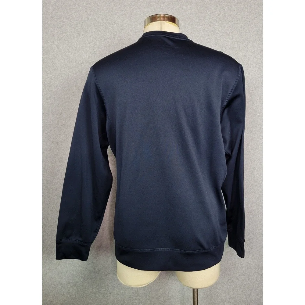 Nike‎ Therma-FIT Mens Navy Blue Crewneck Fleece Sweatshirt 408337-475 Size L
